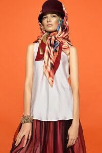 Hand Painted Silk Scarves Editorial 